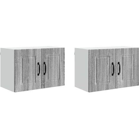 Maison Exclusive - Armadietto a muro PORTO 2 pcs Grigio Sonoma 60 x 31 x 40 cm
