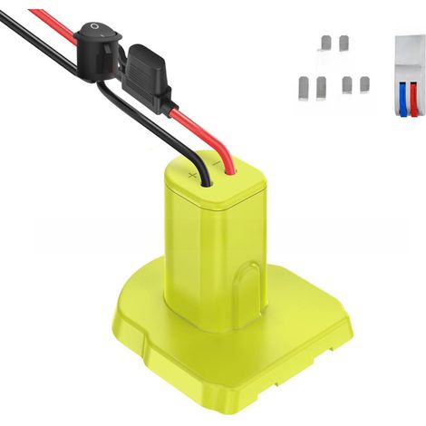 Adaptateur de sortie DIY pour outils électriques RYOBI (RYOBI) 18V, batterie nickel-électrique au lithium, avec câble (Liyoubi-Boat Switch/Insurance) (1/5)