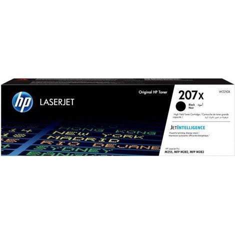 Toner hp 207x color laserjet pro m282nw / m283fdn / m283fdw negro 3.150 paginas