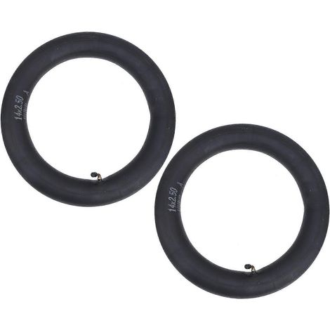 2 chambres à air pour vélo pliant 14 x 2,5 pouces avec valve coudée - Pneus en caoutchouc butyle (1/5)