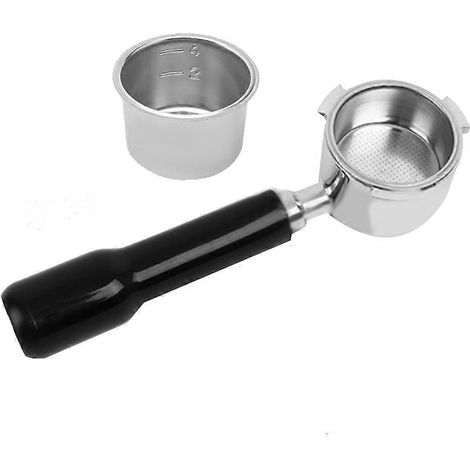 Porte-filtre 51 mm à 3 oreilles pour machine à café Delonghi Dedica EC680/685. Comprend un bol à poudre de 51 mm pour quatre personnes. (1/5)