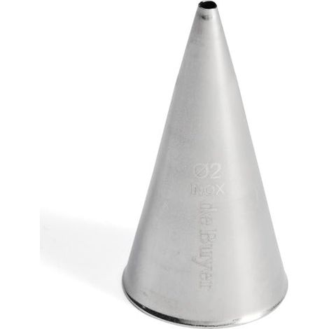 De Buyer acciaio inox Beccuccio a foro tondo, cm 0.2, 2111.02N, inossidabile, Diametro 0.2 cm (1/4)