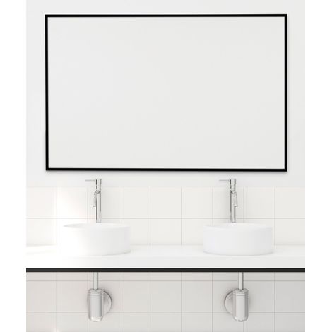 BATHSTAGE 67441 B-942 Espejo Reversible 60x80 cm Marco Negro Negro - ref: BS-67441 (1/2)