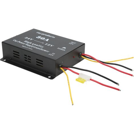 Convertisseur 24V vers 12V 30A Protection Court-Circuit Module Abaisseur de Tension Voiture (1/5)