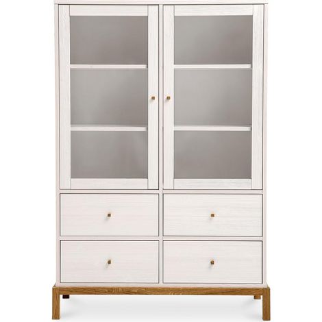 Credenza in stile scandinavo bianco Bianco