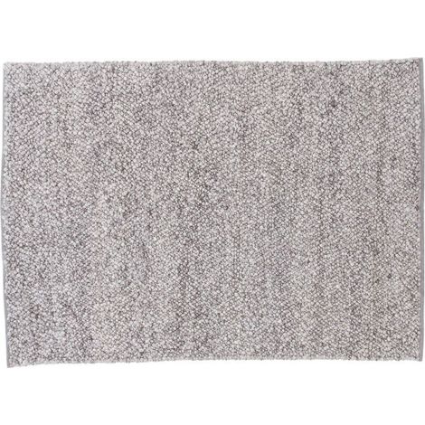 Tapis Déco en Laine "Jajru" 250x350cm Gris Clair (1/5)