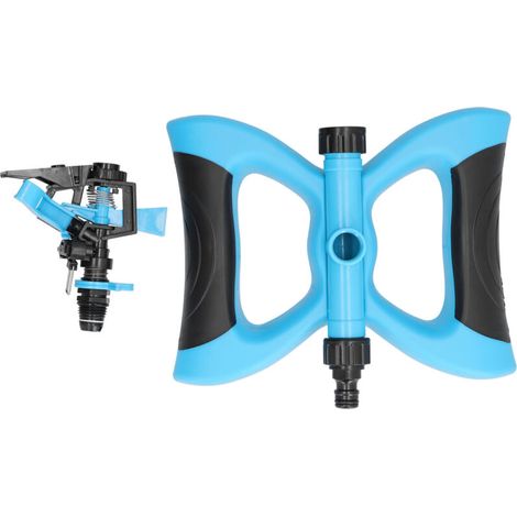 Arroseur à bascule en plastique, rotation à 360°, irrigation automatique pour jardin et pelouse, bleu-AquaForge (1/5)