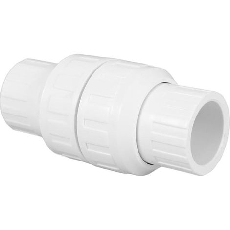 1 articleClapet anti-retour en PVC pour plomberie - 32 mm - Accessoire pour éviter le refoulement des joints de tuyau