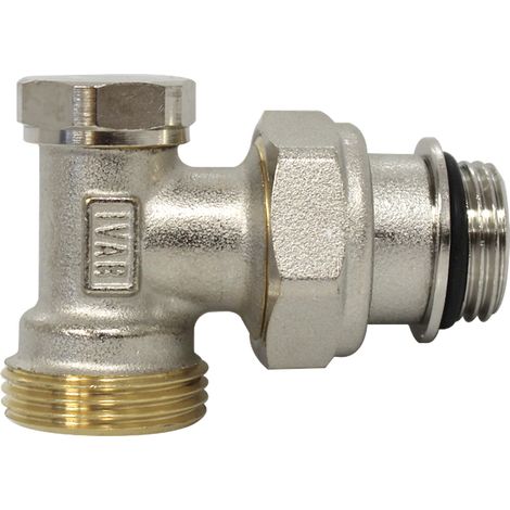 Coude laiton nickelé Mâle 3/4 Ek avec joint pour radiateur - Somatherm (1/3)