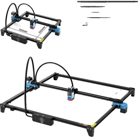 Kit d'extension, compatible avec TTS-55 et TTS-10, construction en aluminium, Kit 600X600 (1/2)