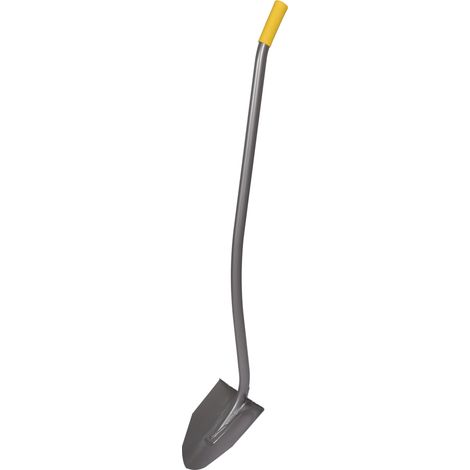 Leborgne – Pelle ergonomique Nanovib 27 cm – Manche tubulaire en acier – Réduit la fatigue musculaire – Lame nervurée pour sols durs
