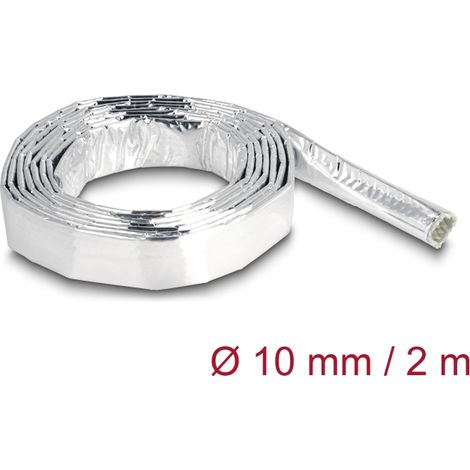 Delock Funda de cable de fibra de vidrio y aluminio 2 m x 10 mm