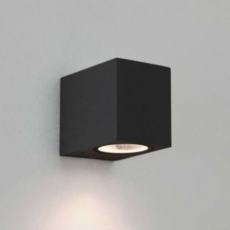 Astro Chios 80 Applique murale 8x6,8x9,2cm LED IP44 culot GU10 noir (1/5)