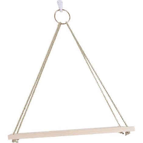 Étagère murale en corde de chanvre, étagère en panneau de séparation en bois pour le rangement (1/4)