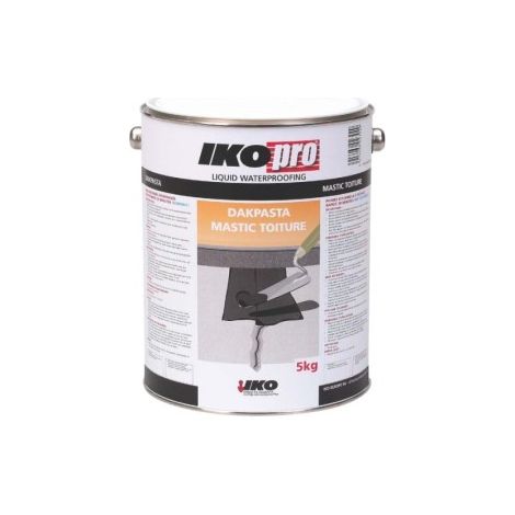 IKO Pro Mastic Toiture 5kg - Mastic bitumineux pour toiture, réparation et protection