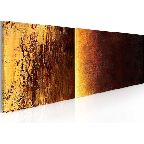 Quadro dipinto - Due texture - 100x40 (1/4)