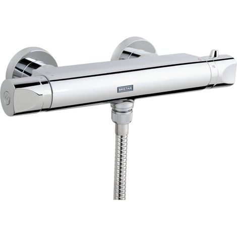 Barre uniquement Artisan Robinet de douche thermostatique et raccords rapides, chrome, Shower Valve Only (1/5)