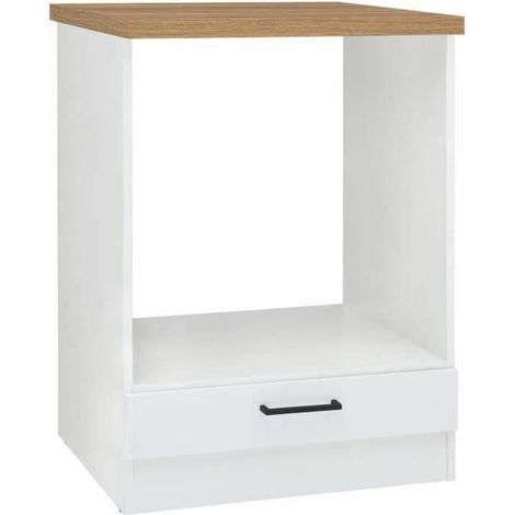 BigBuy Junona Unterbauofen 60 cm Weiß glänzend