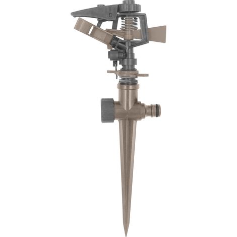 Arroseur Grande Portée Jardibric de 10m à 14m avec Réglage d'Angle de 30° à 360° 450 L/h
