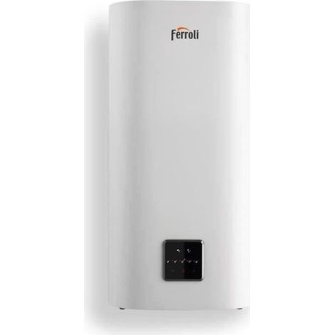 Chauffe-eau électrique Ferroli TITANO TWIN 50L - Plat - Multiposition - Blanc (1/2)