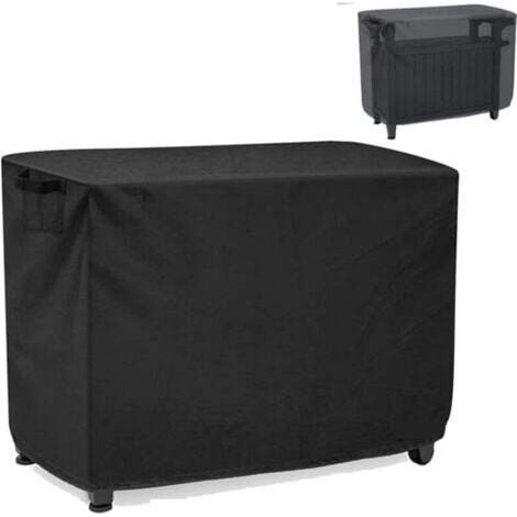 Nappe de table portable, imperméable et résistante à la poussière, housse de table d'extérieur avec tissu Oxford 420D et cordon de serrage réglable (84 x 61 x 81 cm)