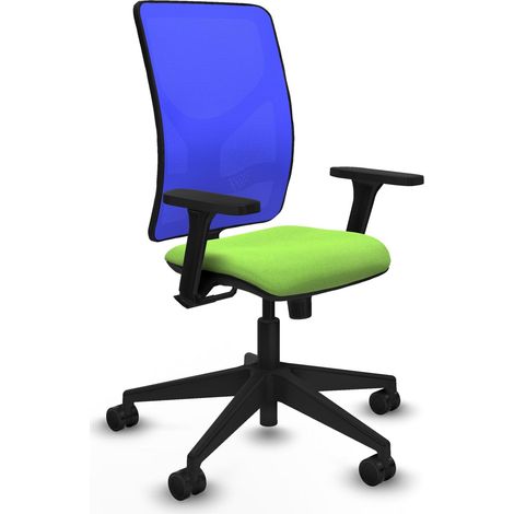Chaise de bureau piqueras y crespo Motilla bleu bali accoudoirs 3D (1/2)