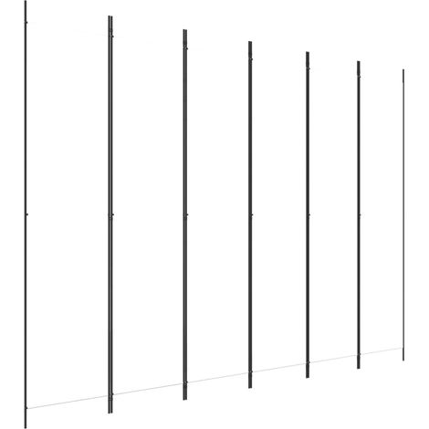 Cloison de séparation 6 panneaux Blanc 300x220 cm Tissu (1/5)