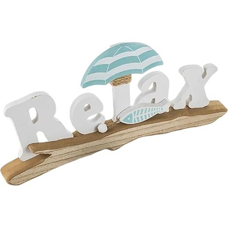 Panneau Chaise de Plage Décoratif en Bois et Corde, Style Méditerranéen (1/5)