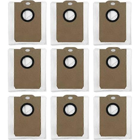 Lot de 9 sacs à poussière pour aspirateur Cecotec Conga 2299 Ultra Home X-Treme Genesis/ LIECTROUX G7 / EVOLUTION AIRO White Sweeper (1/5)