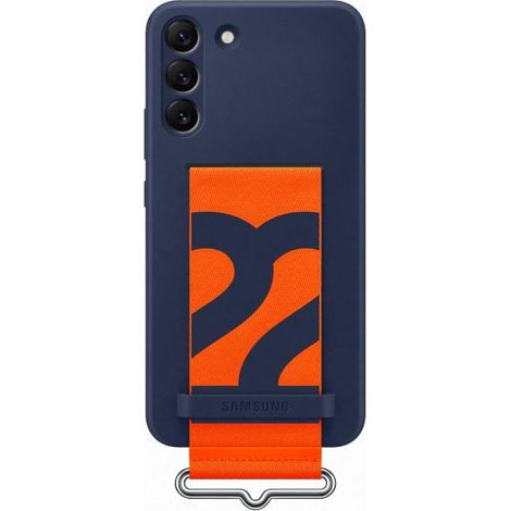 Custodia per Samsung EF-GS906TN S22+ S906 blu navy/blu navy con cinturino in silicone (1/4)