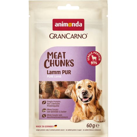 Animonda Meat Chunks Hundesnack Adult Lamm pur 60 g