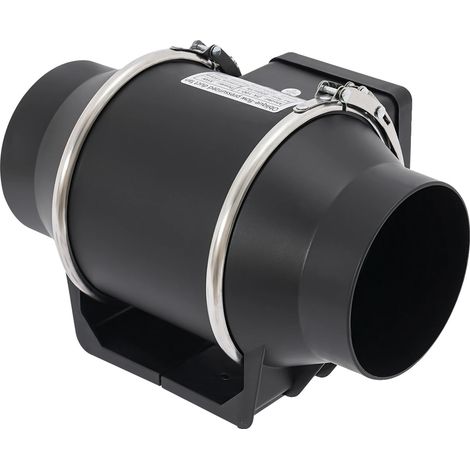 Ventilateur d'extraction, Fonctionnement silencieux, Haute efficacité de circulation d'air, noir (1/2)