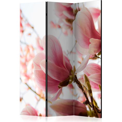 Paravent 3 Volets "Pink Magnolia" 135x172cm (1/2)