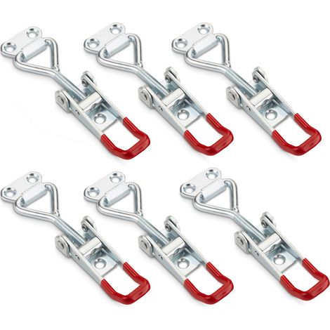 6er Set SOTECH Spannverschluss M5 (Haltekraft 165kg) Stahl verzinkt verstellbarer Sicherheitsverschluss