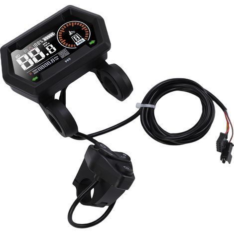 Écran LCD couleur pour trottinette électrique 24V 36V 48V, avec connexion par câble SM. (1/5)