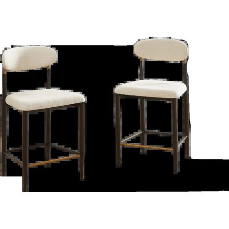 Silla de comedor, diseño que ahorra espacio, asiento cómodo, 2 piezas-A (1/2)