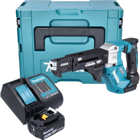 Makita DFR 552 SM1J Avvitatore a batteria con caricatore 18 V 25 - 55 mm Brushless + 1x batteria 4,0 Ah + caricabatteria + Makpac