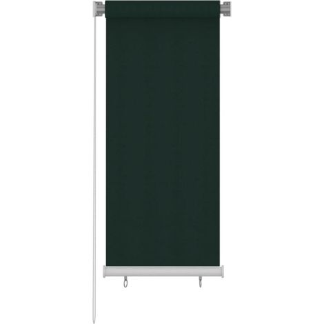 Persiana enrollable de jardín HDPE verde oscuro 60x140 cm (1/5)