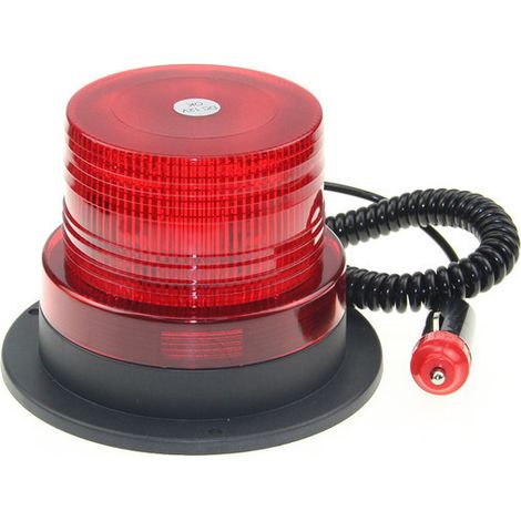 Ortviai Feu de signalisation clignotant LED 13200 lm, rouge, pour véhicule et chantier, faible consommation (1/5)
