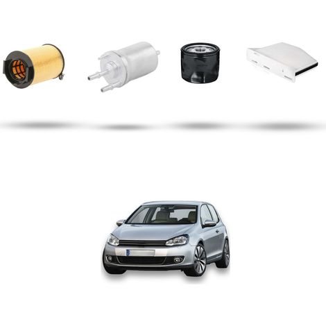 Kit tagliando 4 filtri compatibile con Vw Golf VI (5K15,5J5,5M1,517,521) 1.4 TSI 90kw Dal 2008 (1/5)