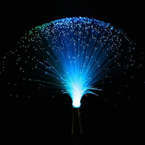 Luces LED multicolores de fibra óptica, luces de fiesta con fuente de fibra óptica que cambian de color, luces brillantes, luces para la tranquilidad, regalos de Navidad (1/5)
