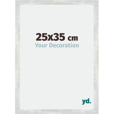 Cadre Puzzle 25x35 cm - Argent Brillant Vintage - MDF - Mura. (1/5)
