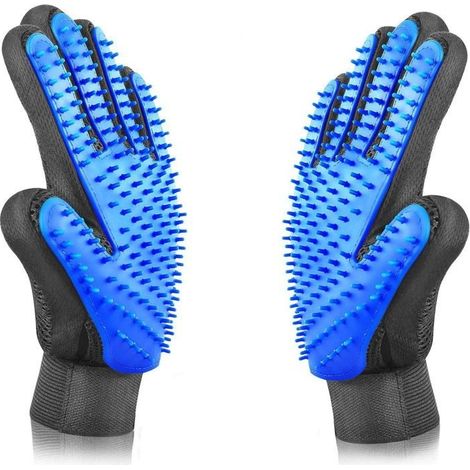 Tierpflegehandschuh – Weiche Entwirrungsbürste, Massagegerät mit verbessertem Fünf-Finger-Design (1/3)