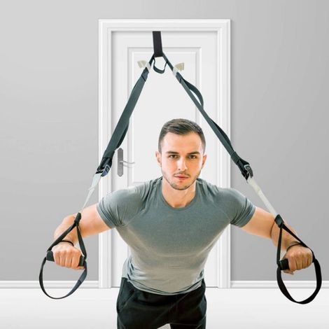 Bande De Résistance Pour Porte - Mousse Épaisse - Pour Entraînement Fitness À Domicile - Lot De 4 (1/5)