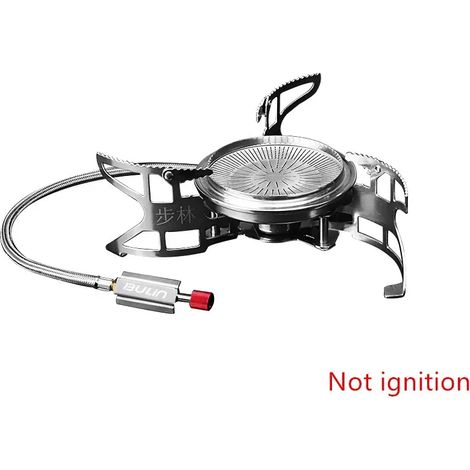 Réchaud à gaz portable Bulin BL100-B15 3800 W pour camping et randonnée, coupe-vent, avec kit de cuisson séparé. (1/5)
