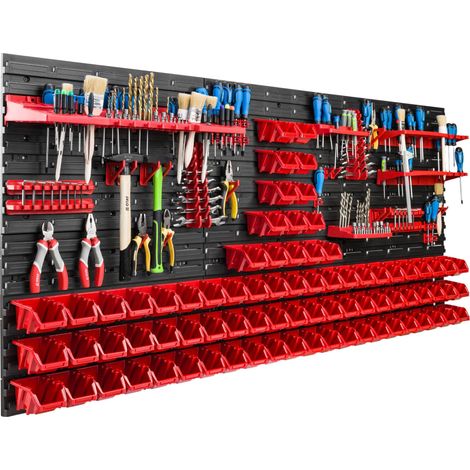 Pannello portautensili 172x78 cm, scaffale per officina/garage (1/5)