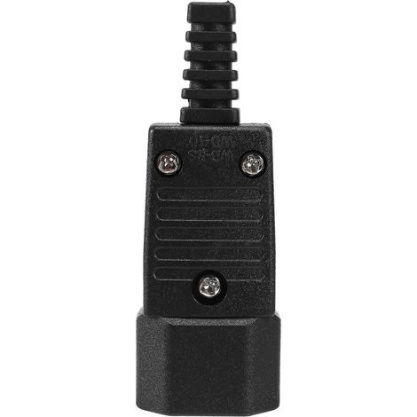 IEC-320 C14 Netzstecker (männlich, weiblich), 250 V, 10 A, für elektrische Geräte (1/5)