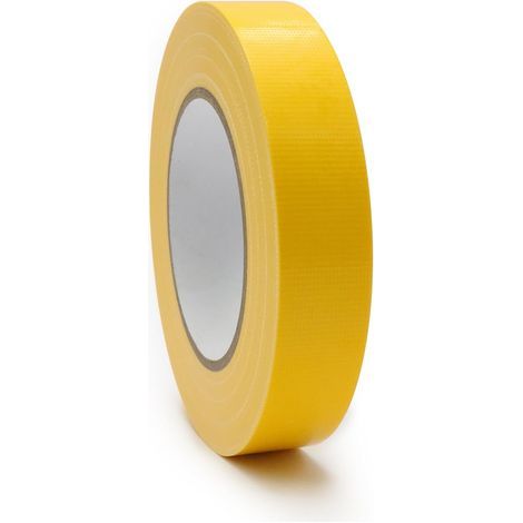 2,5 cm x 33 m Mehrzweck-Klebeband, gelb, starkes Klebeband, wasserdicht für alle Jahreszeiten, von Hand abreißbar, für industrielle Reparaturen. (1/5)