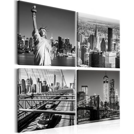 Tableau Imprimé "Faces of New York" 40 x 40 cm (1/2)