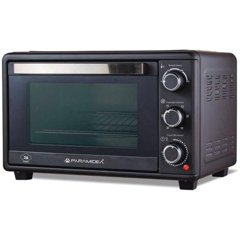 Pyramidea FOK6512R Forno Elettrico Ventilato da Appoggio 65 L 2000 W 6 Funzioni Timer 90 min Girarrosto colore Nero (1/4)